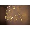 MagicHome ReťazCurtain 138x LED teplá biela s hviezdami 230V 8 funkcií osvetlenie L-220x60 90 cm