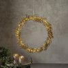 Star Trading Svietiaci vianočný veniec priemer 44 cm Elegant zlatý