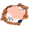 Nálepka 3D diera na stenu Abstraktné 90x70 cm