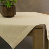 Eurofirany STELLA 1 obrus 85x85 cnm so štruktúrou plátna pretkávaný lesklou niťou zlatá Polyester 85x85 cm