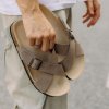 Vasky Cork Taupe - Dámske kožené šlapky hnede, ručná výroba 39 EU