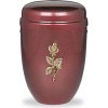 Kovová urna Lucea - Červená/Ruže
