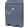 HomePRO HP-1041 Poštová schránka na listy ODVIN 26x18,5x5,5 cm, antracitová