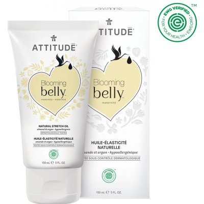 Attitude Blooming Belly Prírodný olej pre tehotné a po pôrode s argánom a mandľami (150 ml)