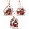 Boltze Závesná LED dekorácia perníková chalúpka Ginger rôzne druhy 8,4 x 9cm 1ks