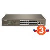 Tenda TEF1118P-16-150W PoE AT switch - 16x PoE 100 Mb/s + 1xUplink 1Gb/s RJ45/SFP, PoE+ 135W,fanless 75011831