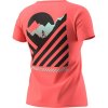 Tričko DYNAFIT 24/7 Graphic T-shirt W Cabana/Striped Elevation Ružová L
