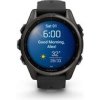 Garmin fenix® 8 – 43 mm, AMOLED, Sapphire, Carbon grey DLC titanium, Black / Pebble grey se silikonovým řemínkem, EU