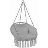 tectake 403204 závesné kreslo grazia - šedá