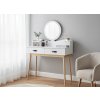 CHOMIK KOZMETICKÝ TOALETNÝ STOLÍK BIELY SO ZRKADLOM 100 x 40 x 139 CM *1602