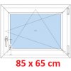 Soft Plastové okno 85x65 cm, otváravé a sklopné