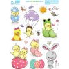 ARCH Okenní fólie velikonoční zvířátka 33 x 24 cm
