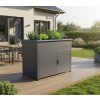 Westmann Plexa vyvýšený záhon s úložným priestorom 100x50x85 antracitová WMHPS-S1085E