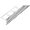 Krycia lišta pre 2 cm obkladačky, nerezová oceľ, dĺžka 2,5 m, výška 60 mm