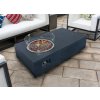 Ohnisko na plyn betonove - betonovy stol s ohniskom vonkajšie luxusné - 142x80cm MATADOR tmavo šedá
