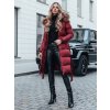 Dámska zimná bunda s kapucňou STYLEBELLA Dstreet TY4608 Farba: Červená, Veľkosť: XL