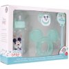 Stor Disney Baby 4 dielny darčekový set Mickey Mouse fľaša hryzátko cumlík a držiak 13008