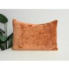 XPOSE® Mikroplyšová obliečka na vankúš - terakotová 40x60 cm, Mikroplyš