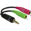 Delock 65344 Redukcia 3.5 Jack-2x3.5 Jack Audio/Mic