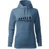 Evolúcia Basketball - Mikina dámská Cape s kapucí - S ( Denim )
