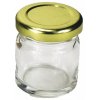 Zaváracie poháre Gastro 41 ml, zlaté skrutkovacie viečko, sada 8 ks