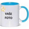 HRNČEK S FOTKOU FAREBNÝ RÁMIK SVADBA 350 ML FOTOpošta Farba: MODRÝ