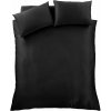 Čierne saténové obliečky na dvojlôžko 200x200 cm Silky Soft – Catherine Lansfield
