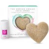 The Sponge Company Konjaková hubka Premium SRDCE so zeleným čajom s hydrofilným olejčekom