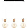 Belis | Luster na lanku MIROS 3xE27/60W/230V čierna/medená | BE0749