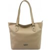 MiaMore 01-058 orieškovo hnedá kožená dámska taška cez rameno, shopper 40 x 30 x 12 cm