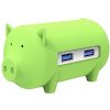 ORICO Piggy 3× USB 3.0 hub + SD card reader green