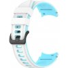 eses Silikónový remienok pre Samsung Galaxy Watch 4, 5, 6, 7 - Bielo modrý, 20 mm