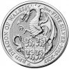 Royal Mint Strieborná investičná minca Red Dragon Queens Beasts 2017 2 oz