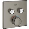 Grohe Grohtherm SmartControl Termostatická batéria pod omietku s 2 ventilmi, kefovaný Hard Graphite 29124AL0-GR