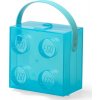 LEGO Svačinový box s rukojetí průsvitná modrá