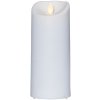 Plastová sviečka Biela LED sviečka na vonkajšie použitie na batérie IP44 17,50 CM