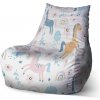 Sablio sedací vak Bean Jednorožce 60 x 70 x 70 cm