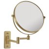 Gaia CO202488 zväčšovacie kozmetické zrkadlo, obojstranné, zlaté matné
