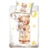 TipTrade (CZ) · Obliečky do detskej postieľky Macko s uspávačikom - 100% bavlna Renforcé - 40 x 60 cm + 100 x 135 cm