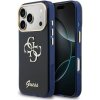 Guess IML 4G Script Metal Logo kryt pre iPhone 17 Pro Max, modrý 57983128935