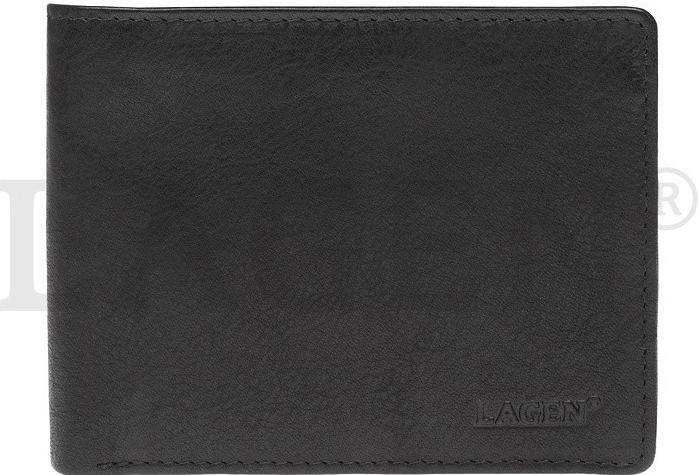 Lagen pánska kožená peňaženka 2104 E BLK