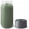 Black+blum Glass Travel Cup Grey Olive Pohár 340 ml