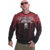 Yakuza mikina pánska bez kapucne BLOOD PULLOVER PB 22036 black čierna