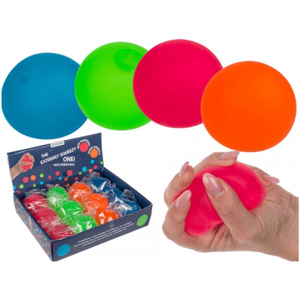 Lopta a balónik MODOM Antistresová loptička neón 6 cm