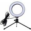 Aptel ZD67B Prstencová LED lampa so statívom 16cm