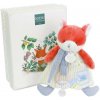 Doudou Dárková sada Plyšová liška Romarin s úchytem na dudlík 19 cm