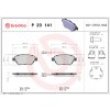 Sada brzdových platničiek, vždy 4 kusy v sade BREMBO P 23 141 (P23141)