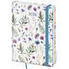Diár Vario týždenný A5 14,5x20,5 cm s gumičkou Wildflowers 2026