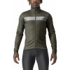 Castelli Raddoppia 3, Military green/ Silver reflex Veľkosť: M Zimná, teplá bunda na bicykel