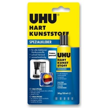 UHU Hart Kunststoff lepidlo na tvrdé plasty 30g od 2,52 € - Heureka.sk